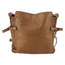 Chloe Paddington Shoulder Bag Leather Brown Gold Auth am9059-2