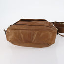 Chloe Paddington Shoulder Bag Leather Brown Gold Auth am9059-5
