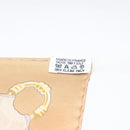 HERMES Carre 90 Scarf ""Soleil de Soie"" Silk Beige Auth am9063-13