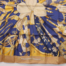 HERMES Carre 90 Scarf ""Soleil de Soie"" Silk Beige Auth am9063-9