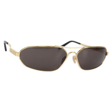 BALENCIAGA Sunglasses plastic Gold Auth am9066M