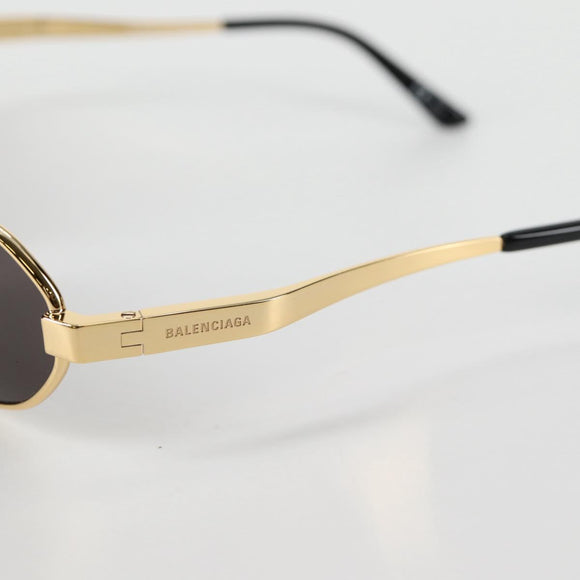 BALENCIAGA Sunglasses plastic Gold Auth am9066M