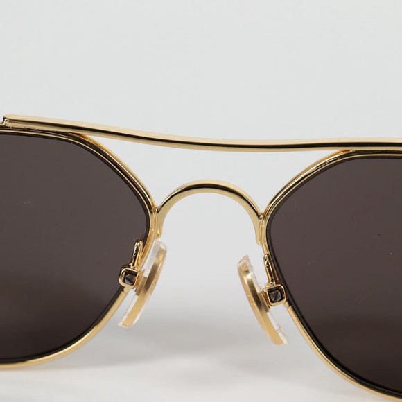 BALENCIAGA Sunglasses plastic Gold Auth am9066M