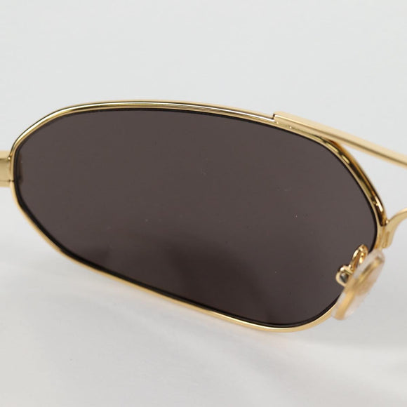 BALENCIAGA Sunglasses plastic Gold Auth am9066M