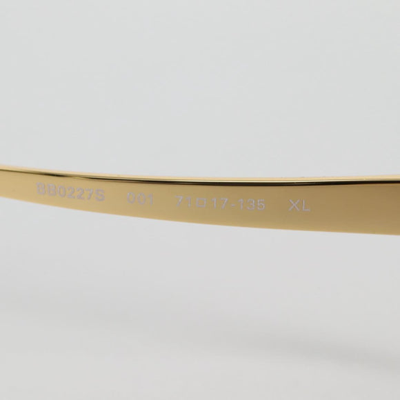 BALENCIAGA Sunglasses plastic Gold Auth am9066M