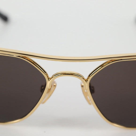 BALENCIAGA Sunglasses plastic Gold Auth am9066M