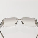 BVLGARI Sunglasses plastic Silver Auth am9072-3