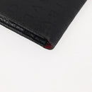BVLGARI Logo Mania Bifold Wallet Canvas Black Auth am9073-10