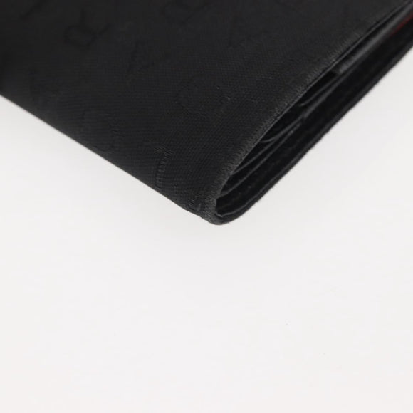 BVLGARI Logo Mania Bifold Wallet Canvas Black Auth am9073