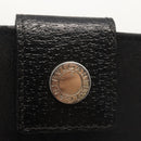 BVLGARI Logo Mania Bifold Wallet Canvas Black Auth am9073-12