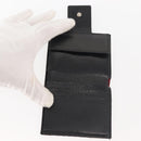 BVLGARI Logo Mania Bifold Wallet Canvas Black Auth am9073-13