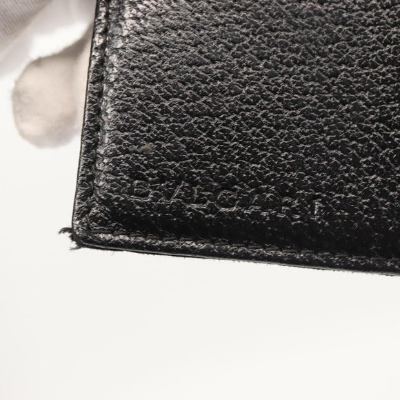 BVLGARI Logo Mania Bifold Wallet Canvas Black Auth am9073