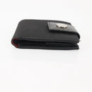 BVLGARI Logo Mania Bifold Wallet Canvas Black Auth am9073-4