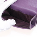 Salvatore Ferragamo Gancini Wallet Leather Purple Gold Auth am9074-11