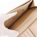 Salvatore Ferragamo Gancini Long Wallet Leather Beige Gold Auth am9075-19