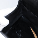 GIVENCHY Clutch Bag Leather Black Gold Auth am9079-19