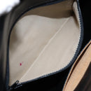 GIVENCHY Clutch Bag Leather Black Gold Auth am9079-12