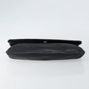 GIVENCHY Clutch Bag Leather Black Gold Auth am9079-6
