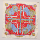 HERMES Carre 90 Scarf ""SELLES A HOUSSE"" Silk Red Auth am9081-14