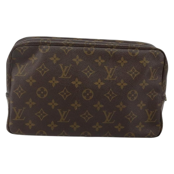 LOUIS VUITTON Monogram Trousse Toilette 28 Clutch Bag M47522 LV Auth am9084