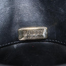 BALLY Chain Shoulder Bag Leather Black Gold Auth am9086-11