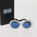 PRADA Sunglasses plastic White Auth am9092-13