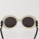 PRADA Sunglasses plastic White Auth am9092-3