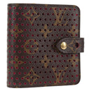 LOUIS VUITTON Monogram Perfo Compact Zip Wallet Fuchsia M95188 LV Auth am9095V-1