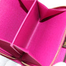 LOUIS VUITTON Monogram Perfo Compact Zip Wallet Fuchsia M95188 LV Auth am9095V-20