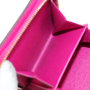 LOUIS VUITTON Monogram Perfo Compact Zip Wallet Fuchsia M95188 LV Auth am9095V-11