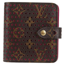 LOUIS VUITTON Monogram Perfo Compact Zip Wallet Fuchsia M95188 LV Auth am9095V-13