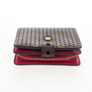 LOUIS VUITTON Monogram Perfo Compact Zip Wallet Fuchsia M95188 LV Auth am9095V-4