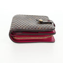 LOUIS VUITTON Monogram Perfo Compact Zip Wallet Fuchsia M95188 LV Auth am9095V-6
