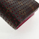 LOUIS VUITTON Monogram Perfo Compact Zip Wallet Fuchsia M95188 LV Auth am9095V-7