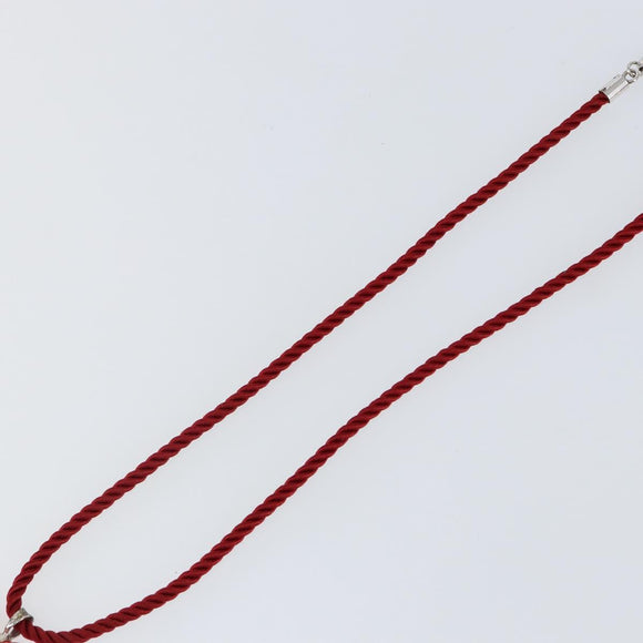 Baccarat Heart Necklace Crystal glass Red Auth am9096