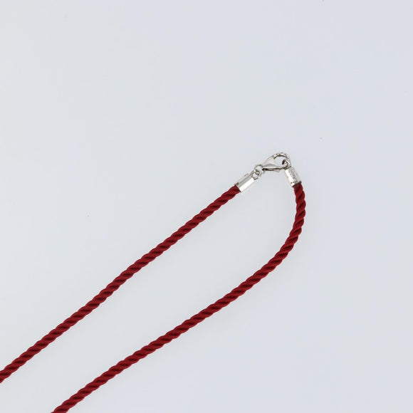 Baccarat Heart Necklace Crystal glass Red Auth am9096