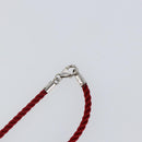 Baccarat Heart Necklace Crystal glass Red Auth am9096-7