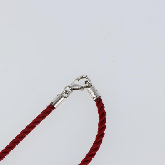 Baccarat Heart Necklace Crystal glass Red Auth am9096