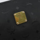 MCM Logogram Vicetos Clutch Bag PVC Black Auth am9105-13