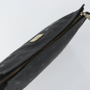 MCM Logogram Vicetos Clutch Bag PVC Black Auth am9105-6