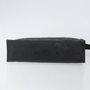 MCM Logogram Vicetos Clutch Bag PVC Black Auth am9105-7