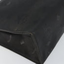 MCM Logogram Vicetos Clutch Bag PVC Black Auth am9105-9