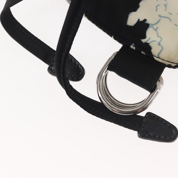 PRADA Backpack Nylon Black Silver Auth am9106