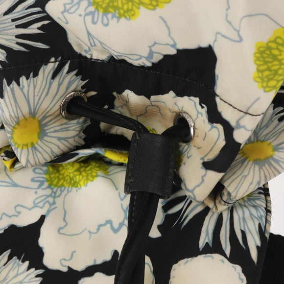 PRADA Backpack Nylon Black Silver Auth am9106