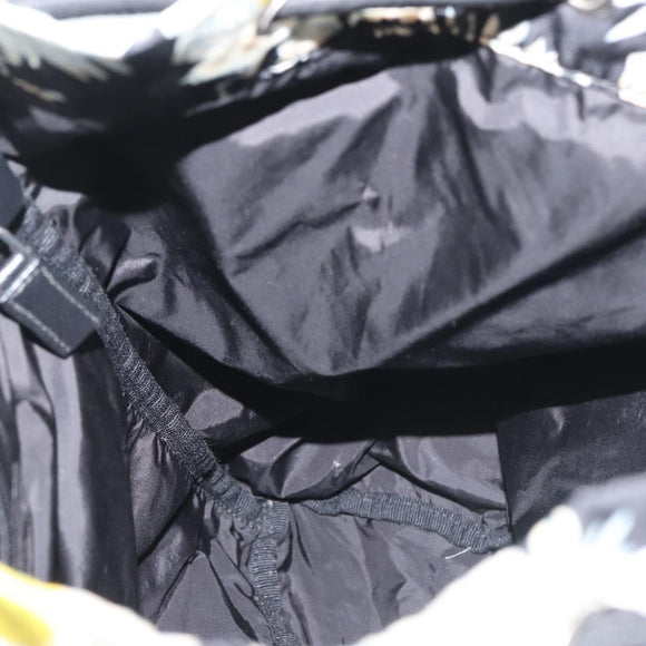 PRADA Backpack Nylon Black Silver Auth am9106