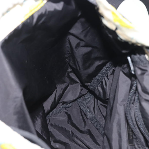 PRADA Backpack Nylon Black Silver Auth am9106