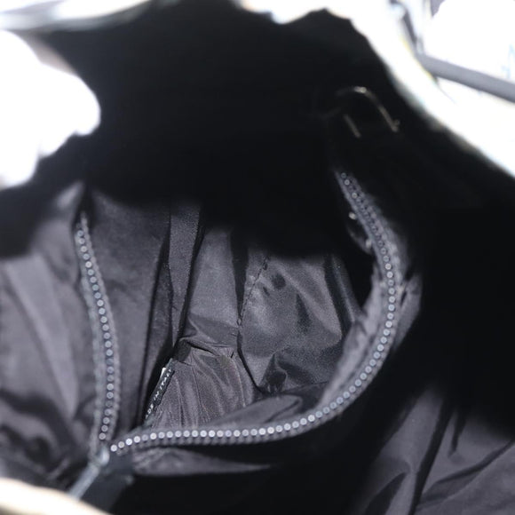 PRADA Backpack Nylon Black Silver Auth am9106