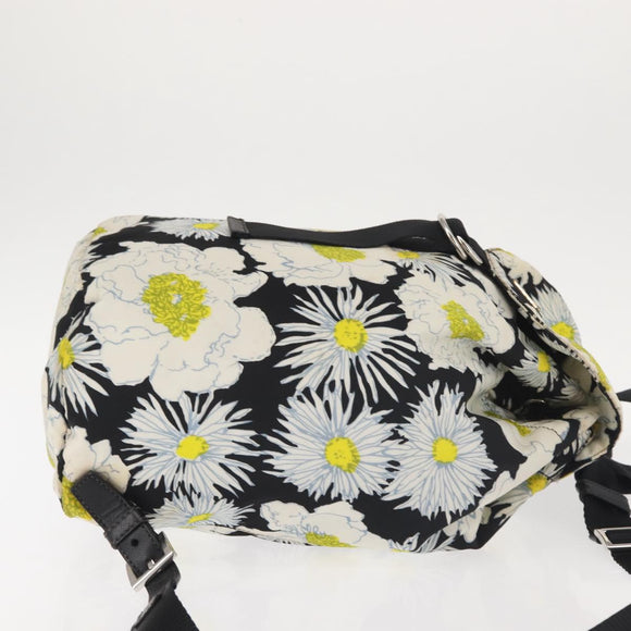 PRADA Backpack Nylon Black Silver Auth am9106