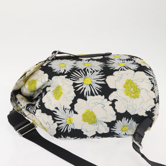 PRADA Backpack Nylon Black Silver Auth am9106