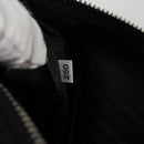 PRADA Clutch Bag Saffiano Nylon Black Silver Auth am9108V-12